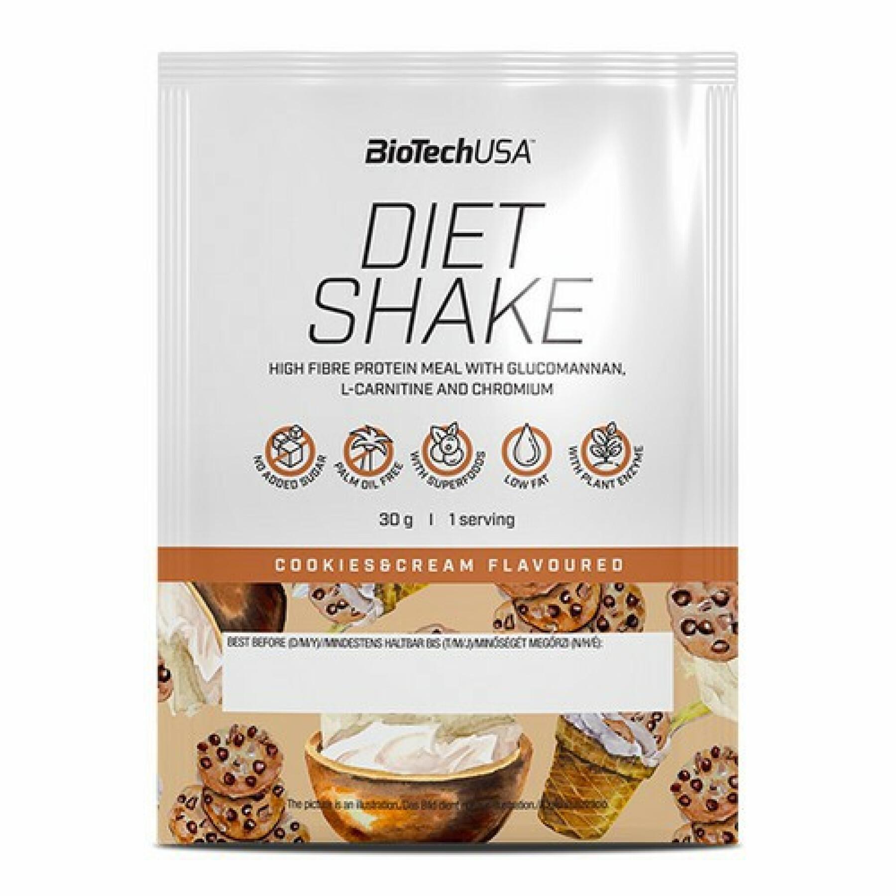 50er Pack Proteinbeutel Biotech USA diet shake - Banane - 30g