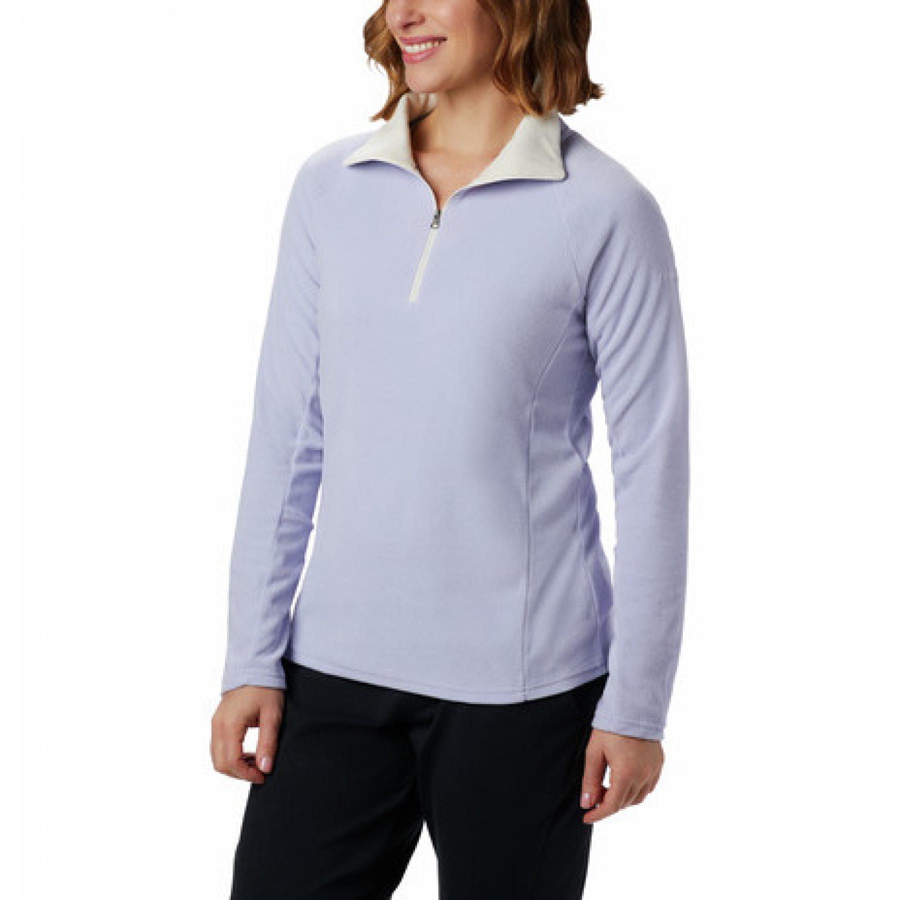 Damen Sweatshirt mit 1/2 Reißverschluss Columbia Glacial IV Print pro