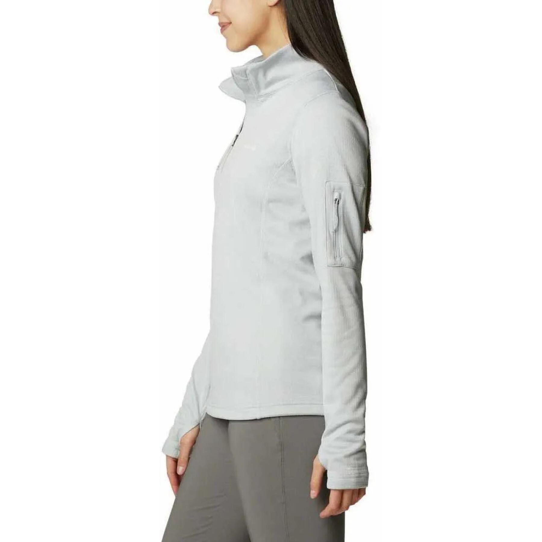 Damen Sweatshirt mit 1/2 Reißverschluss Columbia Park View Grid Fleece