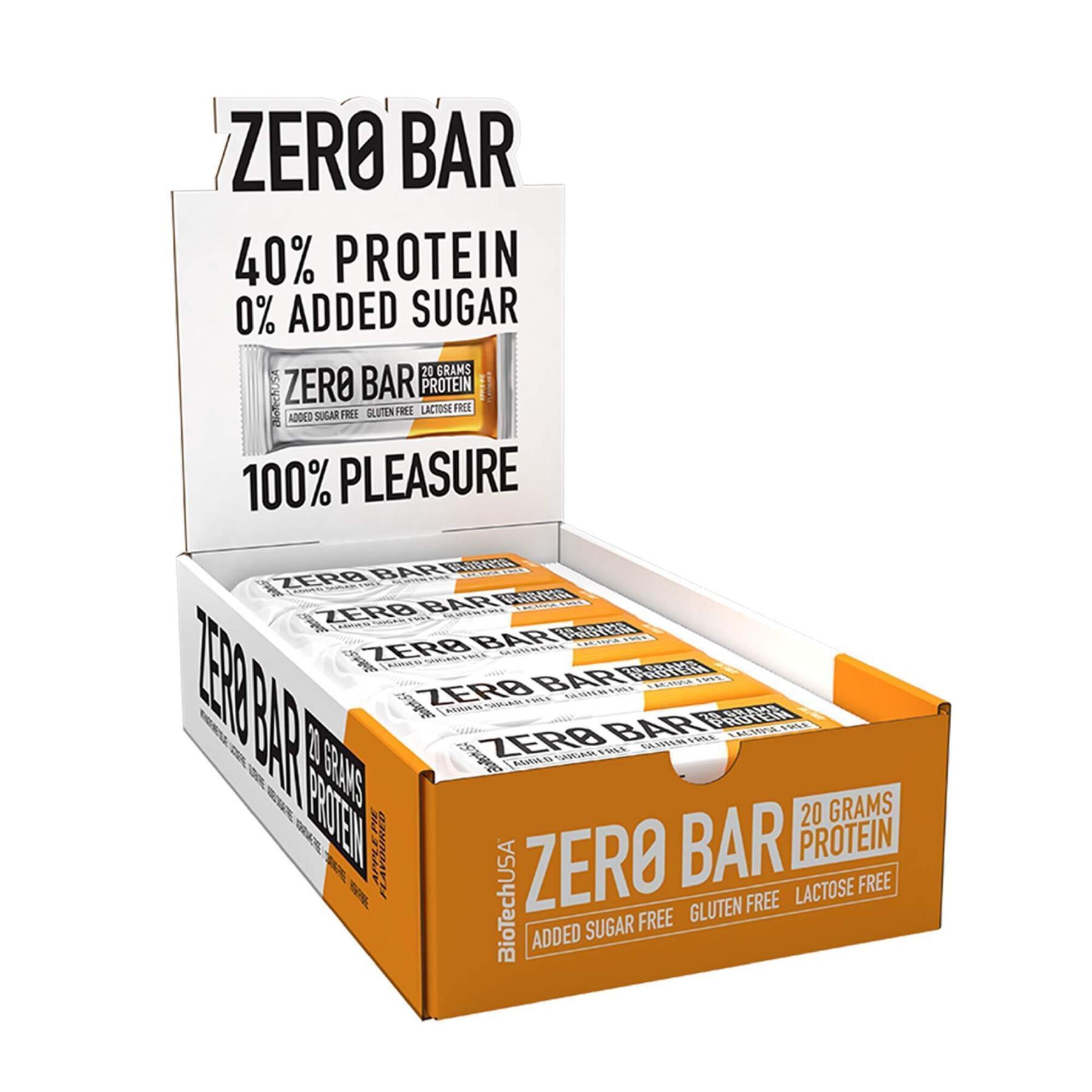Lot von 20 Kartons mit Snacks Biotech USA zero bar - Tarte aux pommes à la ca