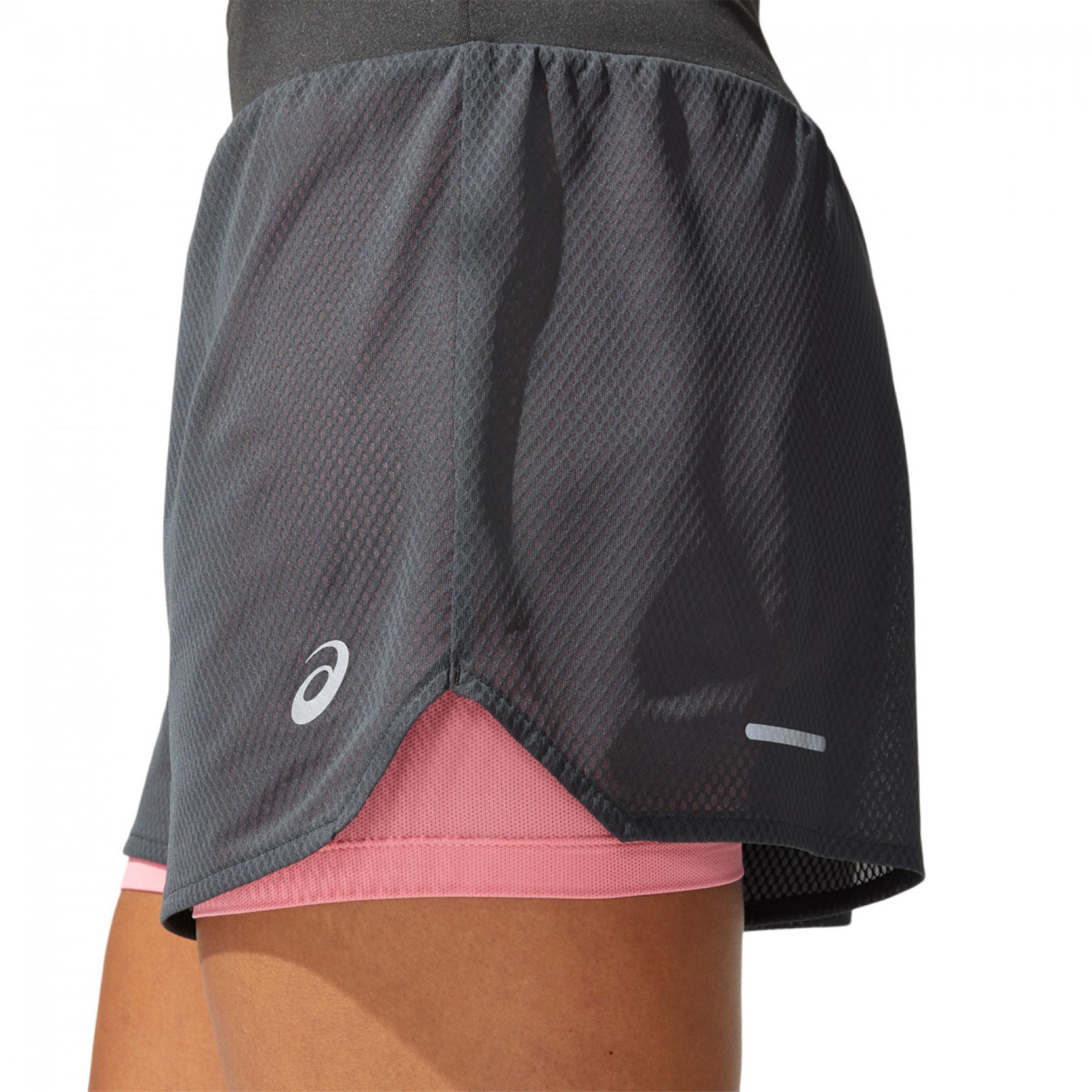 Damen-Shorts Asics Ventilate 2-en-1 3.5in