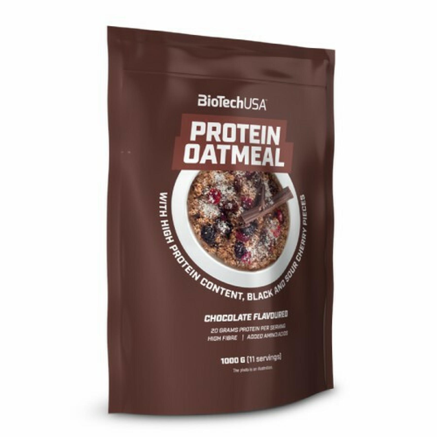 10 Beutel mit proteinhaltigen Snacks Biotech USA - Chocolat-cerise-griotte - 1kg