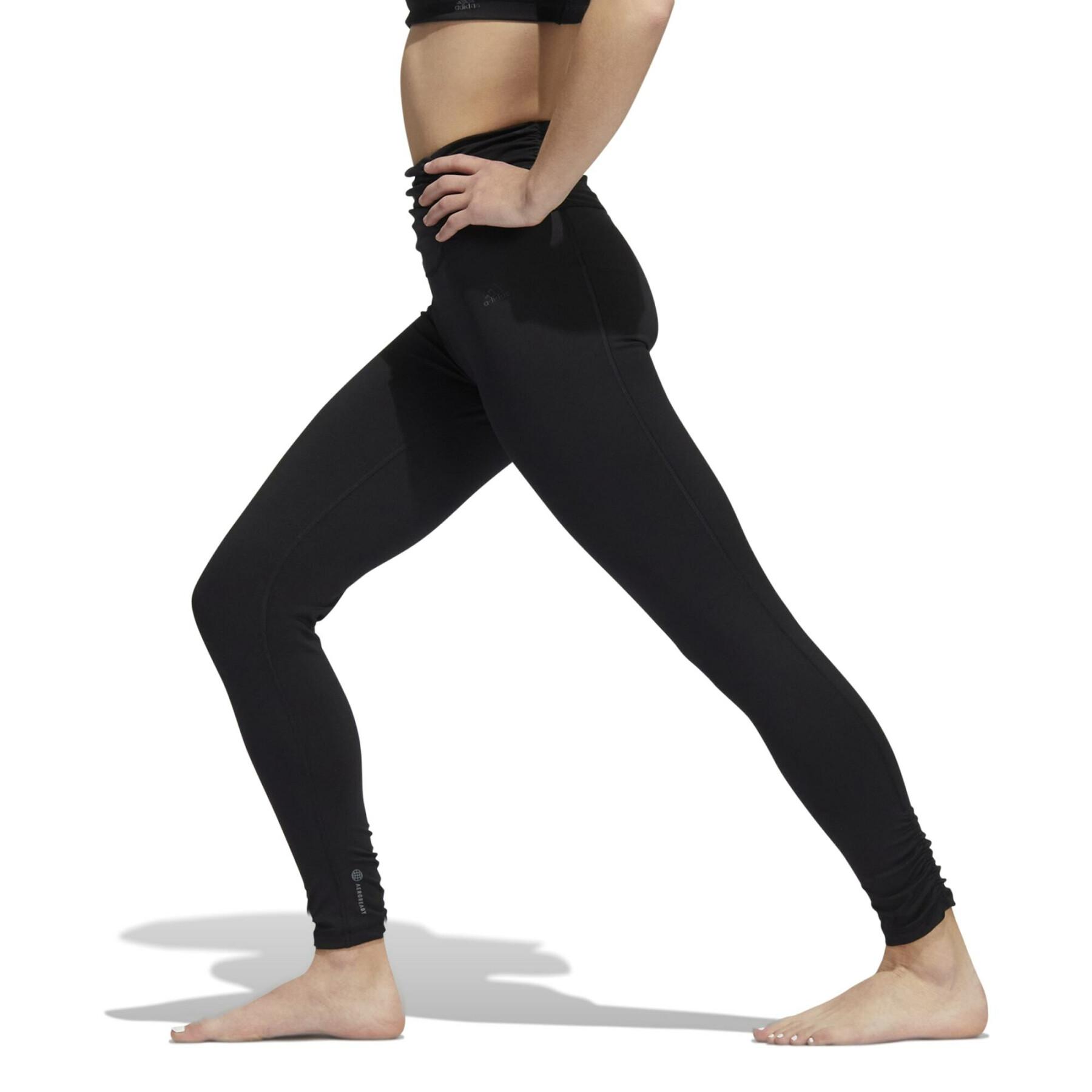 Leggings für Frauen adidas 70 Yoga Studio Gathered