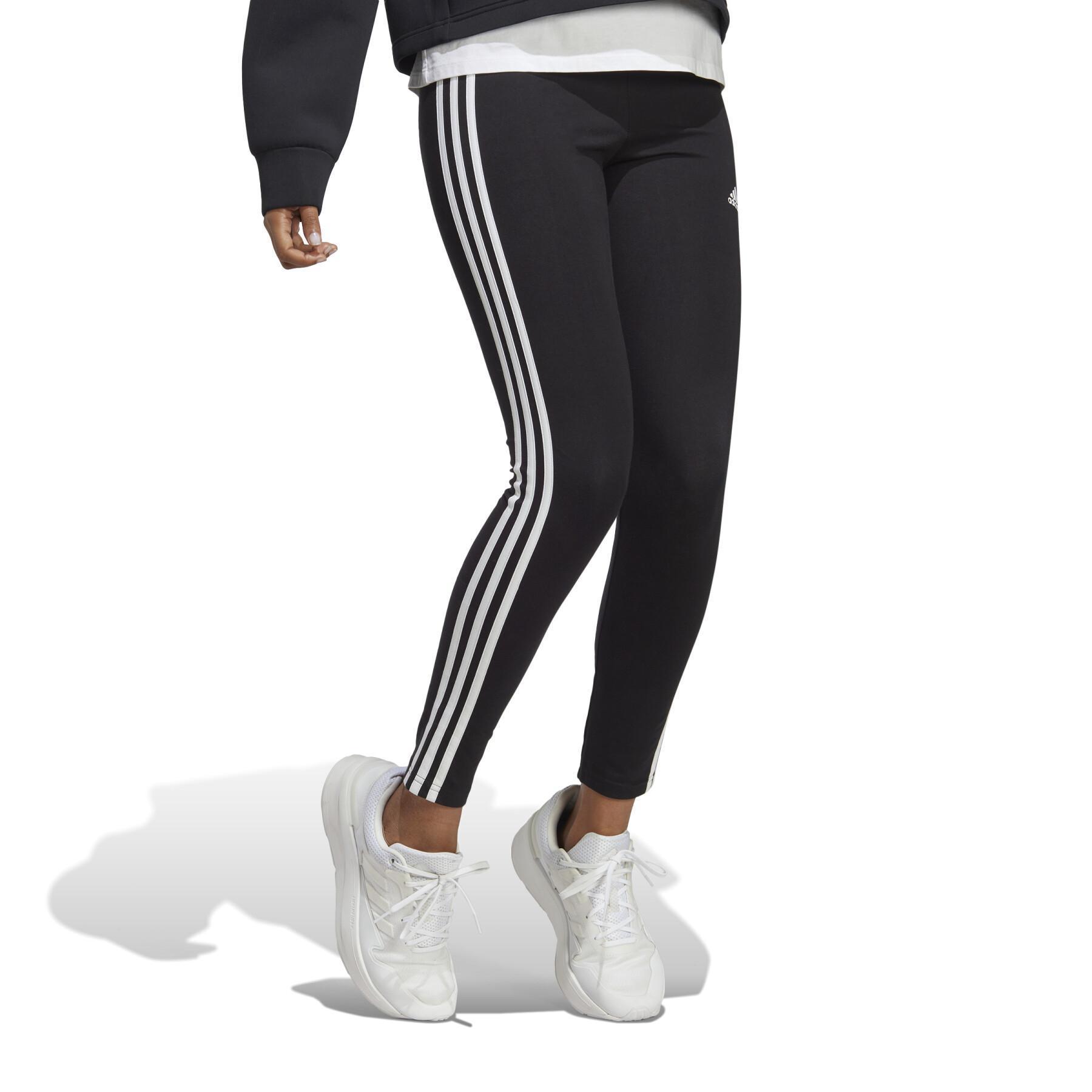 Leggings hohe Taille aus Single-Jersey Frau adidas Essentials 3-Stripes