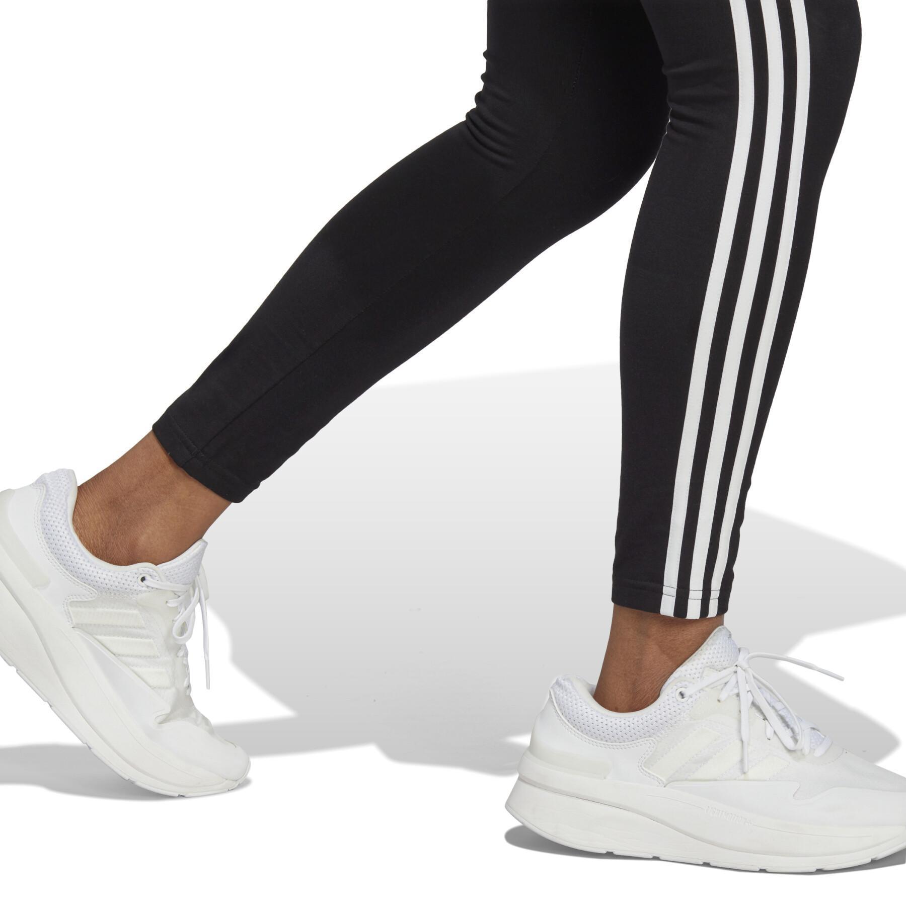 Leggings hohe Taille aus Single-Jersey Frau adidas Essentials 3-Stripes