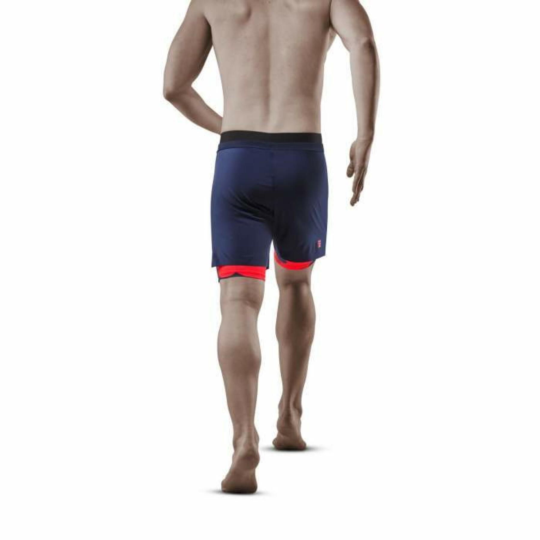 Shorts CEP Compression Camocloud 2in1
