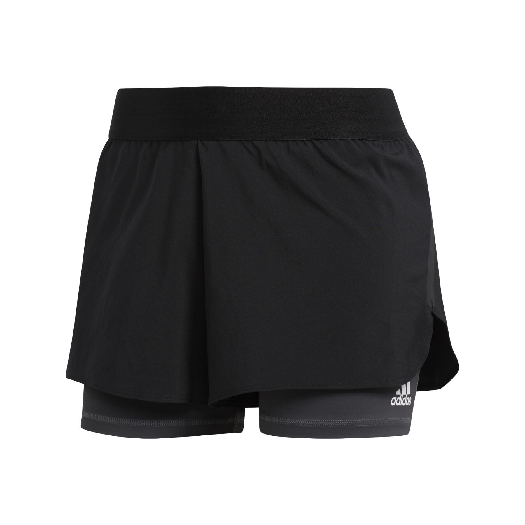 Damen-Shorts adidas Alphaskin Two-in-One