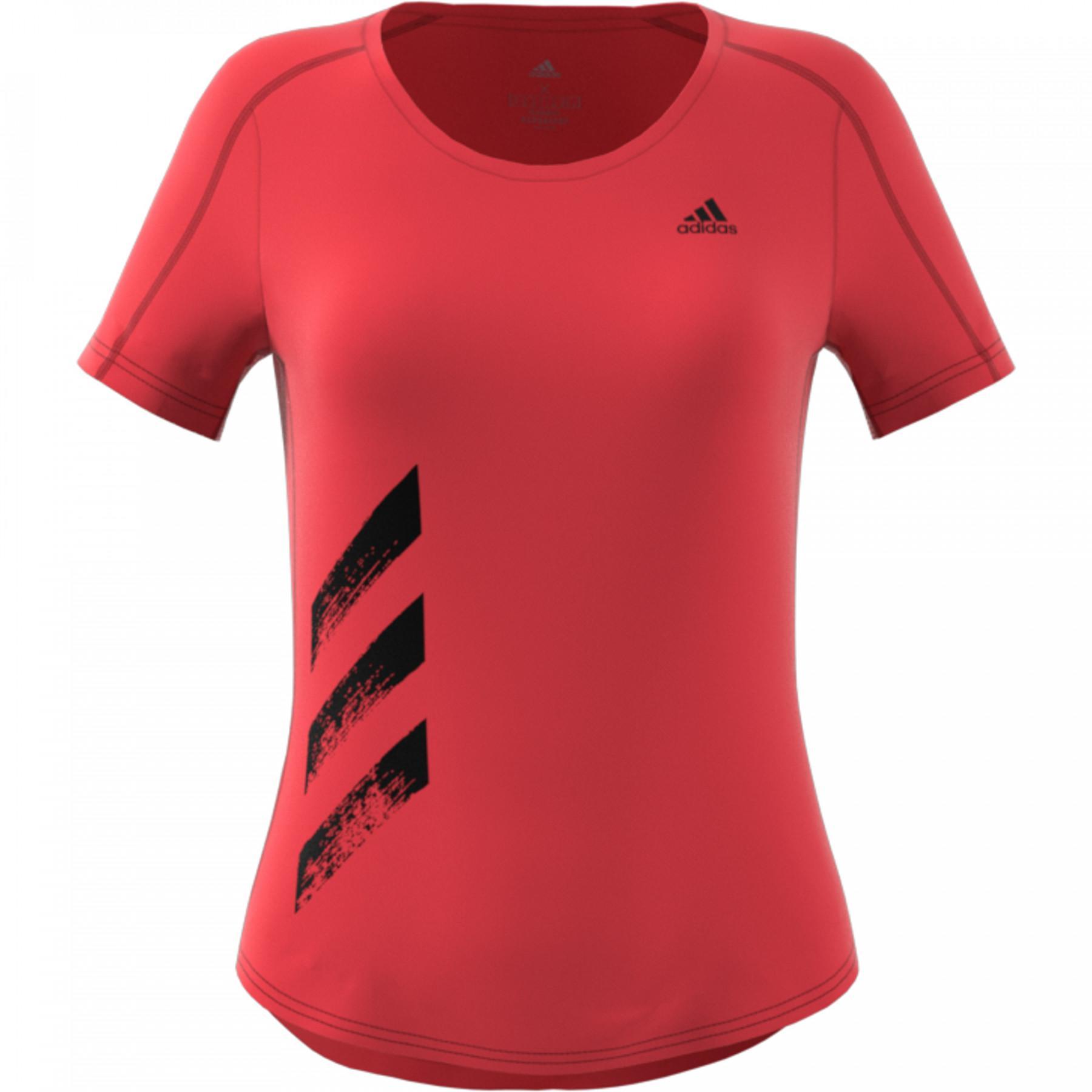 Frauen-T-Shirt adidas Run It 3-Stripes Fast