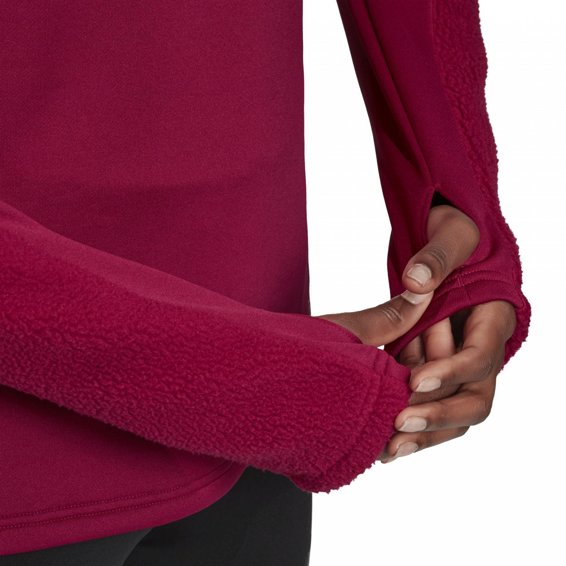 Damen-Sweatshirt adidas Own the Run Warm Cover-Up