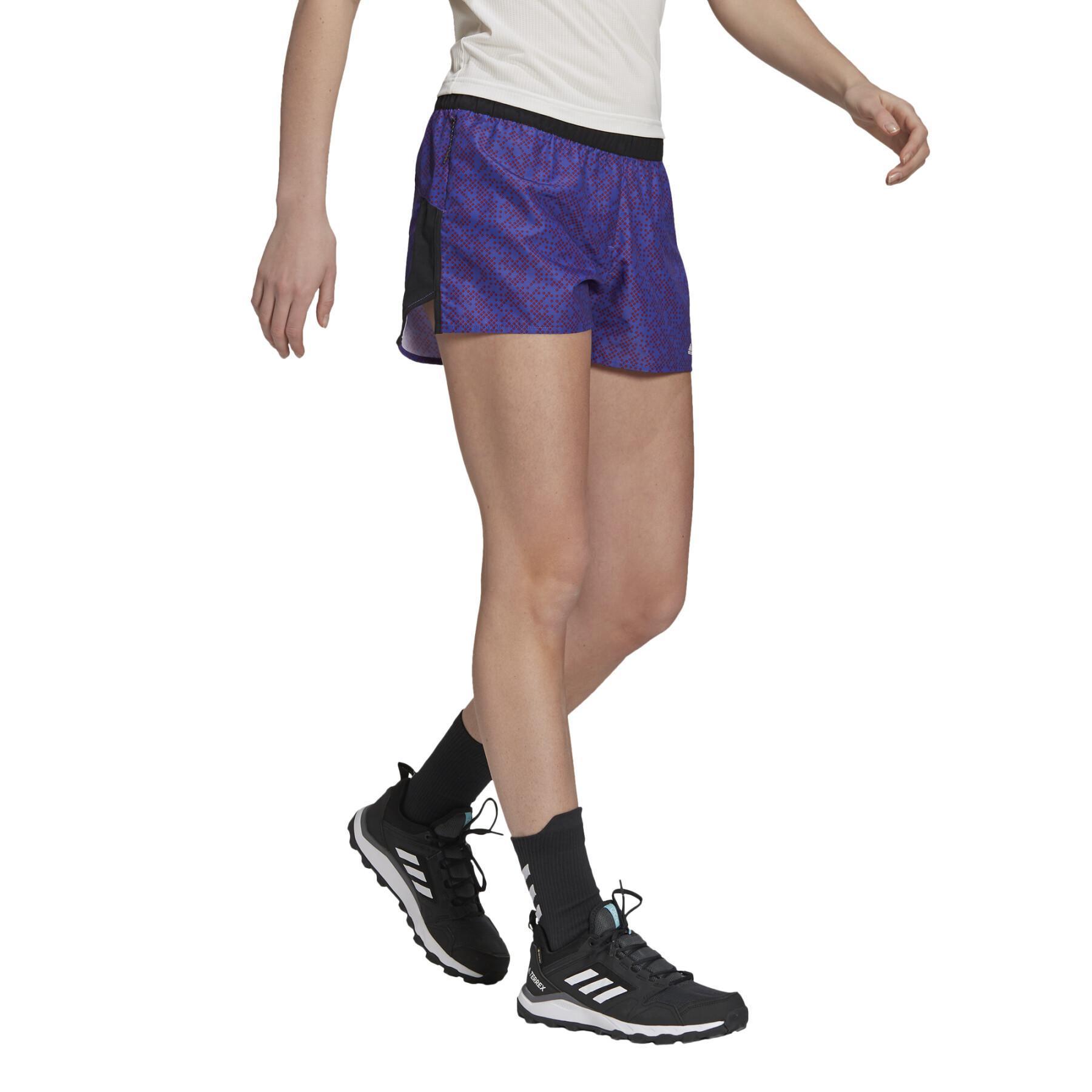 Damen-Shorts adidas Terrex Primeblue Trail Graphic