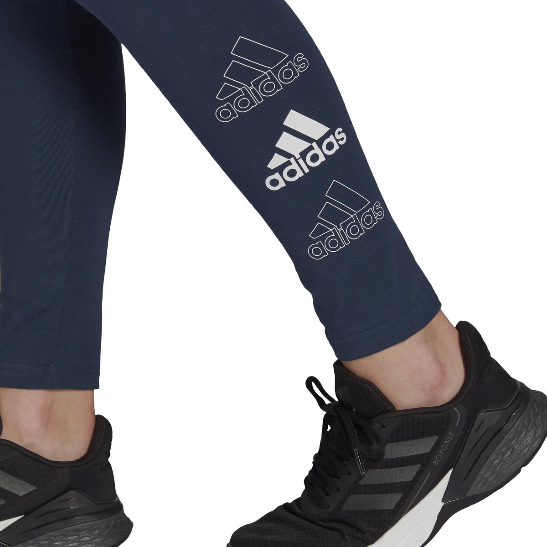Damen-Leggings mit hoher Taille adidas Essentials Stacked Logo