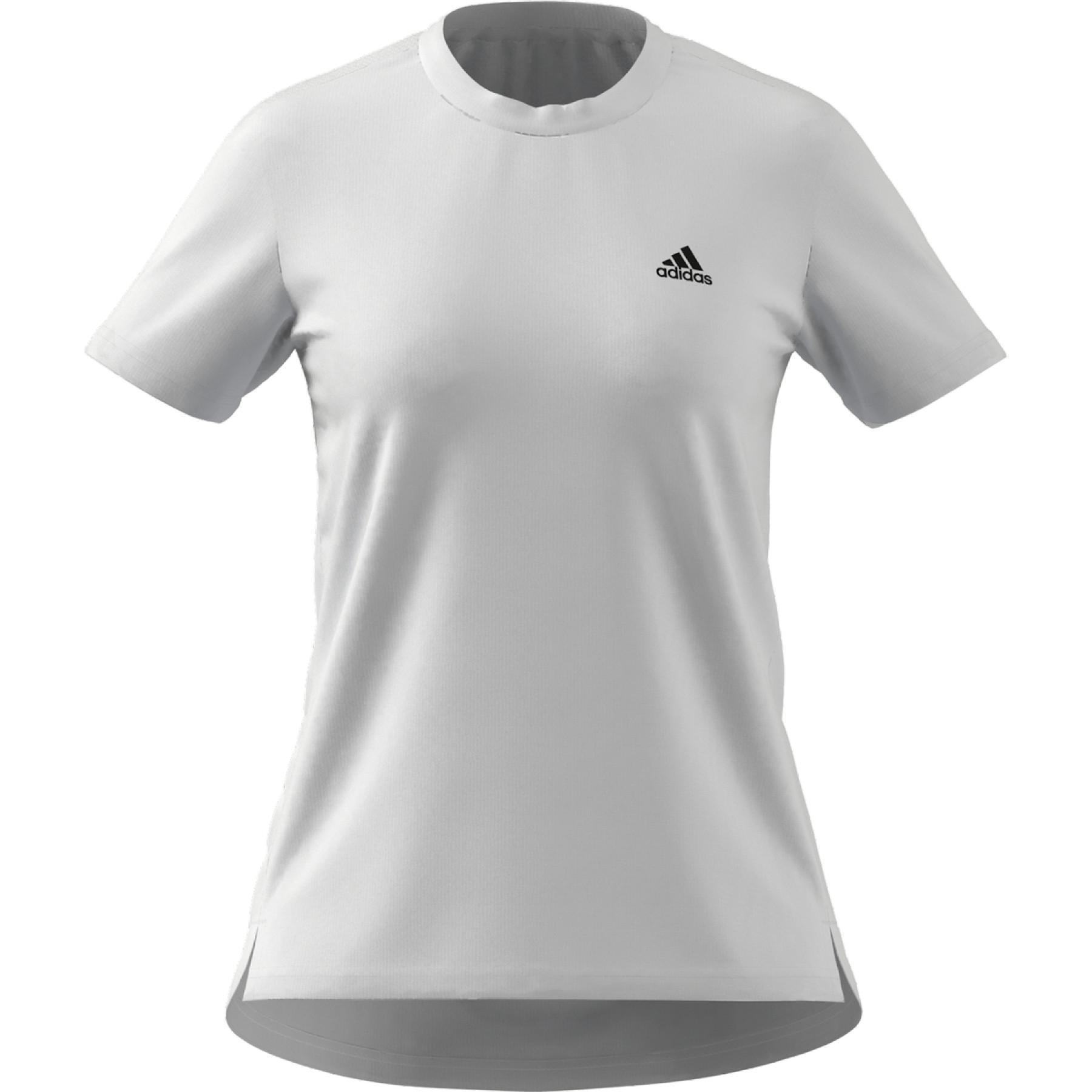 Frauen-T-Shirt adidas Aeroready Designed 2 Move 3-Bandes Sport