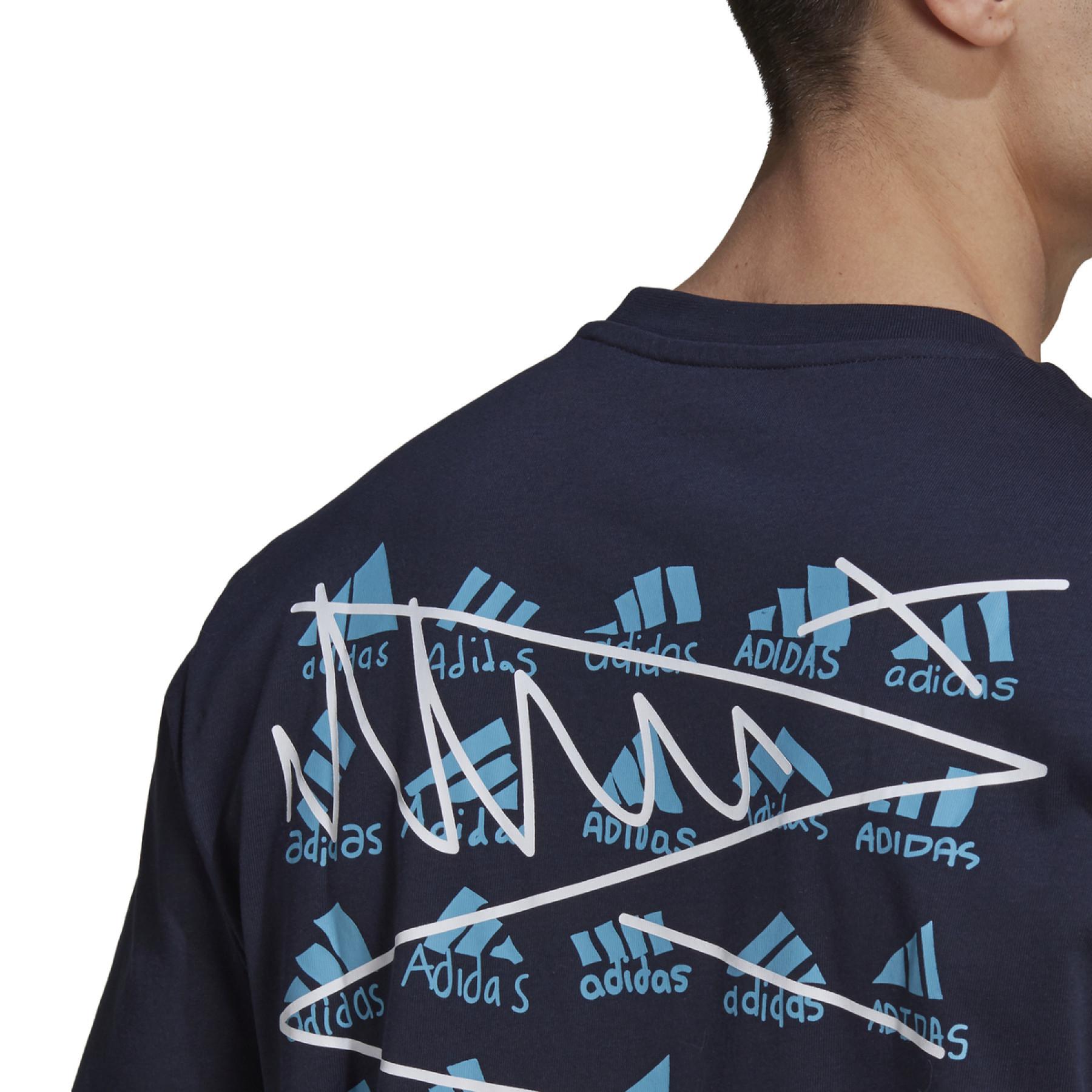 Ärmelloses T-shirt adidas BOS Scribble