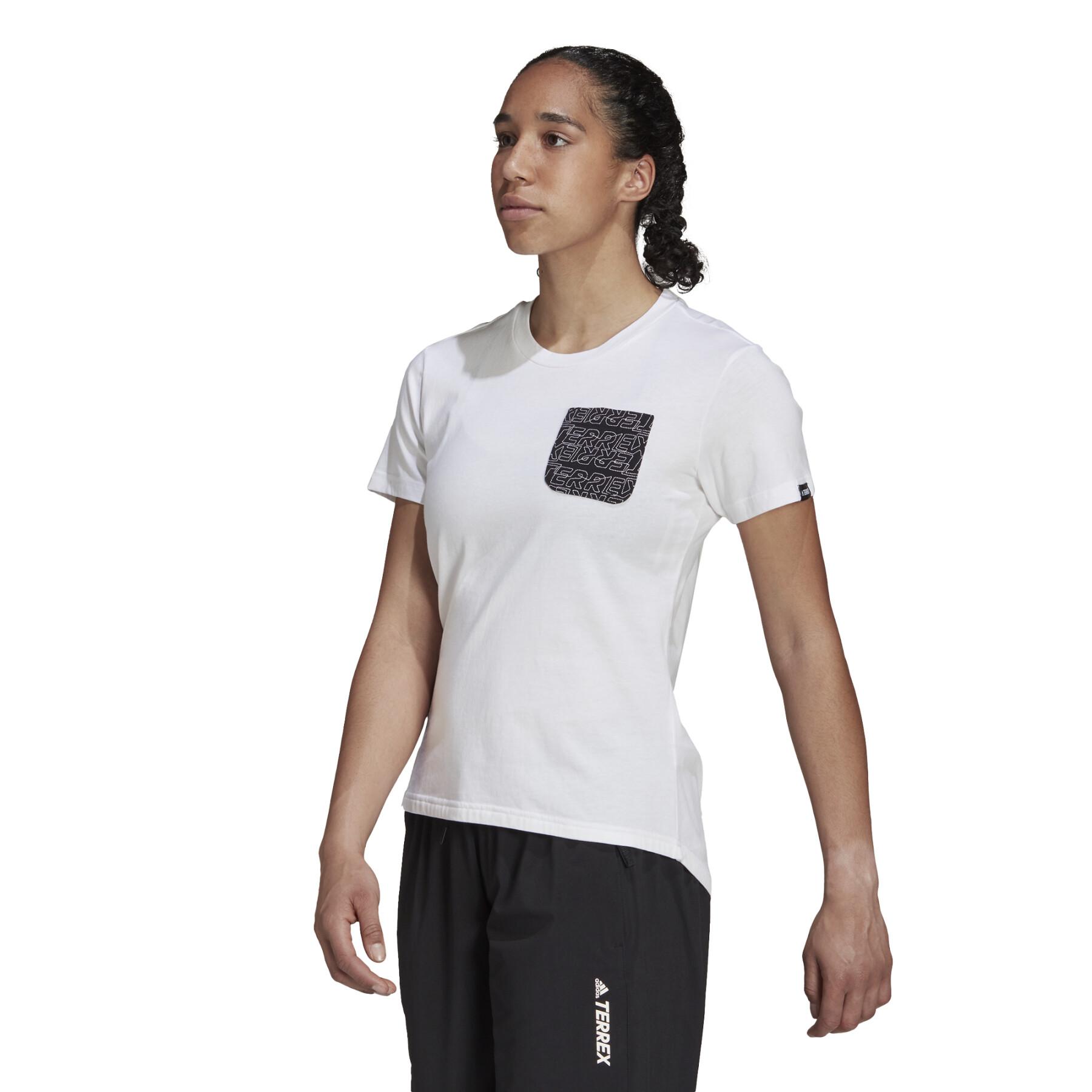 Damen-T-Shirt adidas Terrex Pocket Graphic