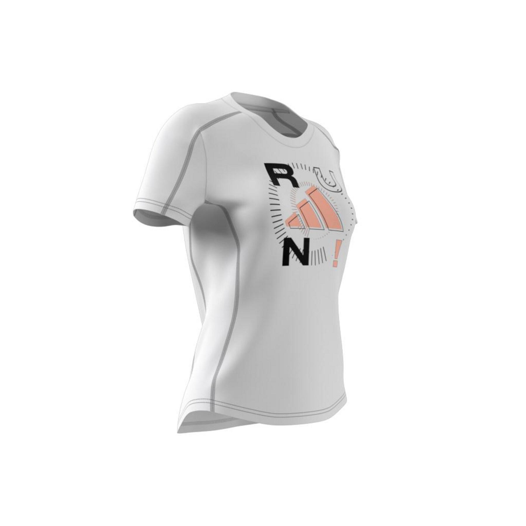 Damen-T-Shirt adidas Run Logo
