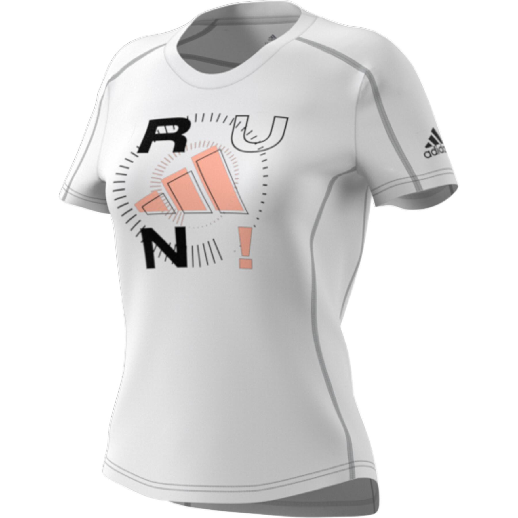 Damen-T-Shirt adidas Run Logo