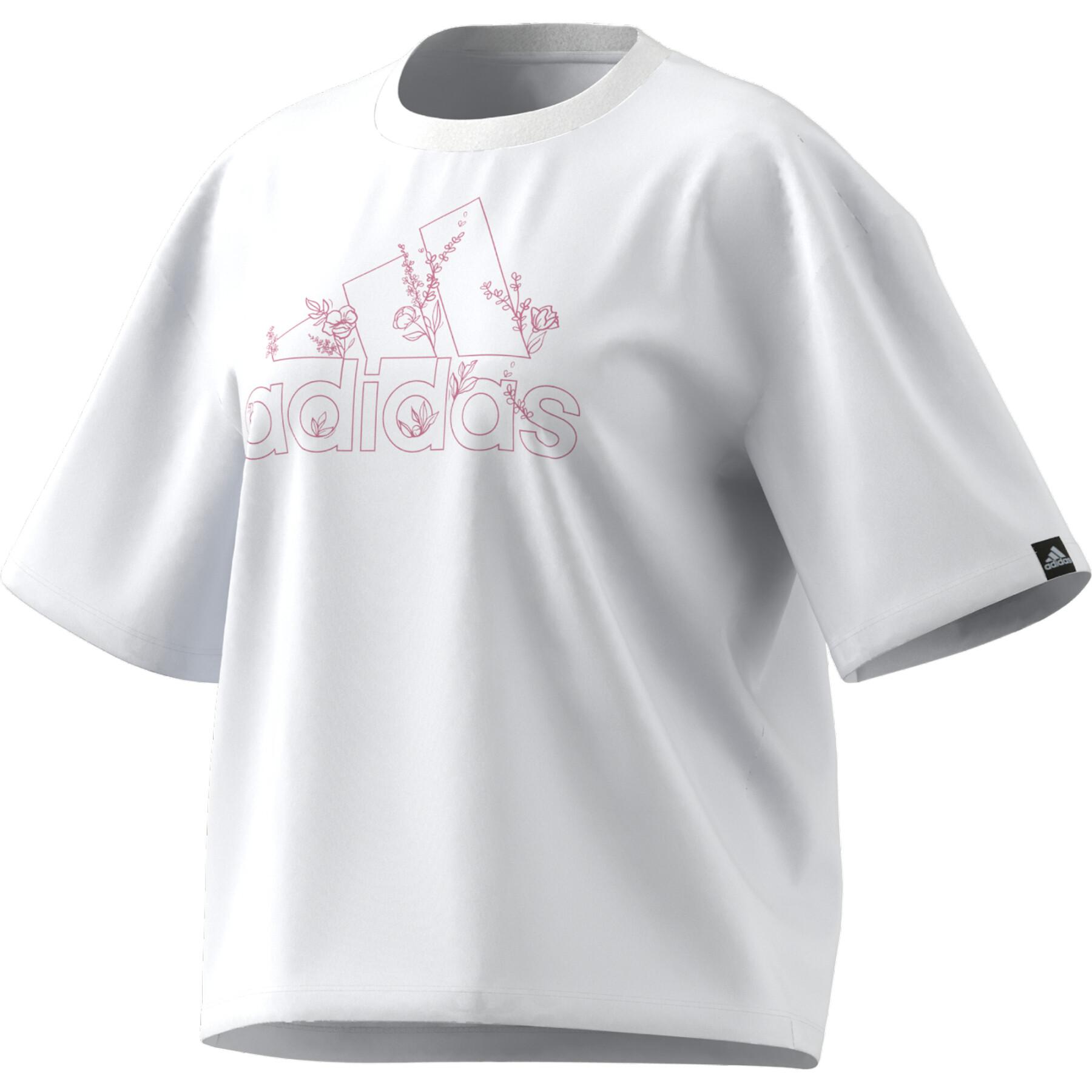 Frauen-T-Shirt adidas graphique Soft Floral Logo