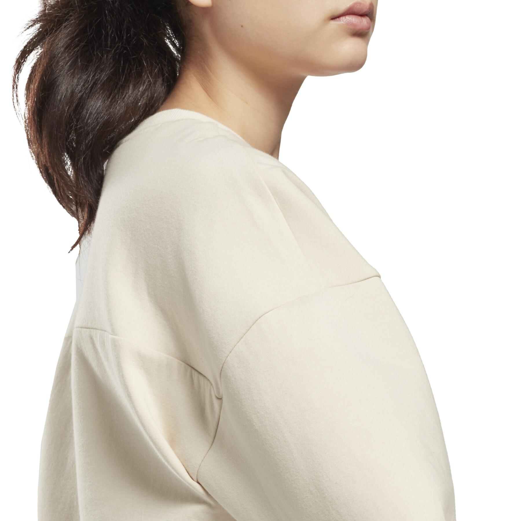 Leichtes Sweatshirt aus Baumwolle mit Reißverschluss für Frauen Reebok DreamBlend