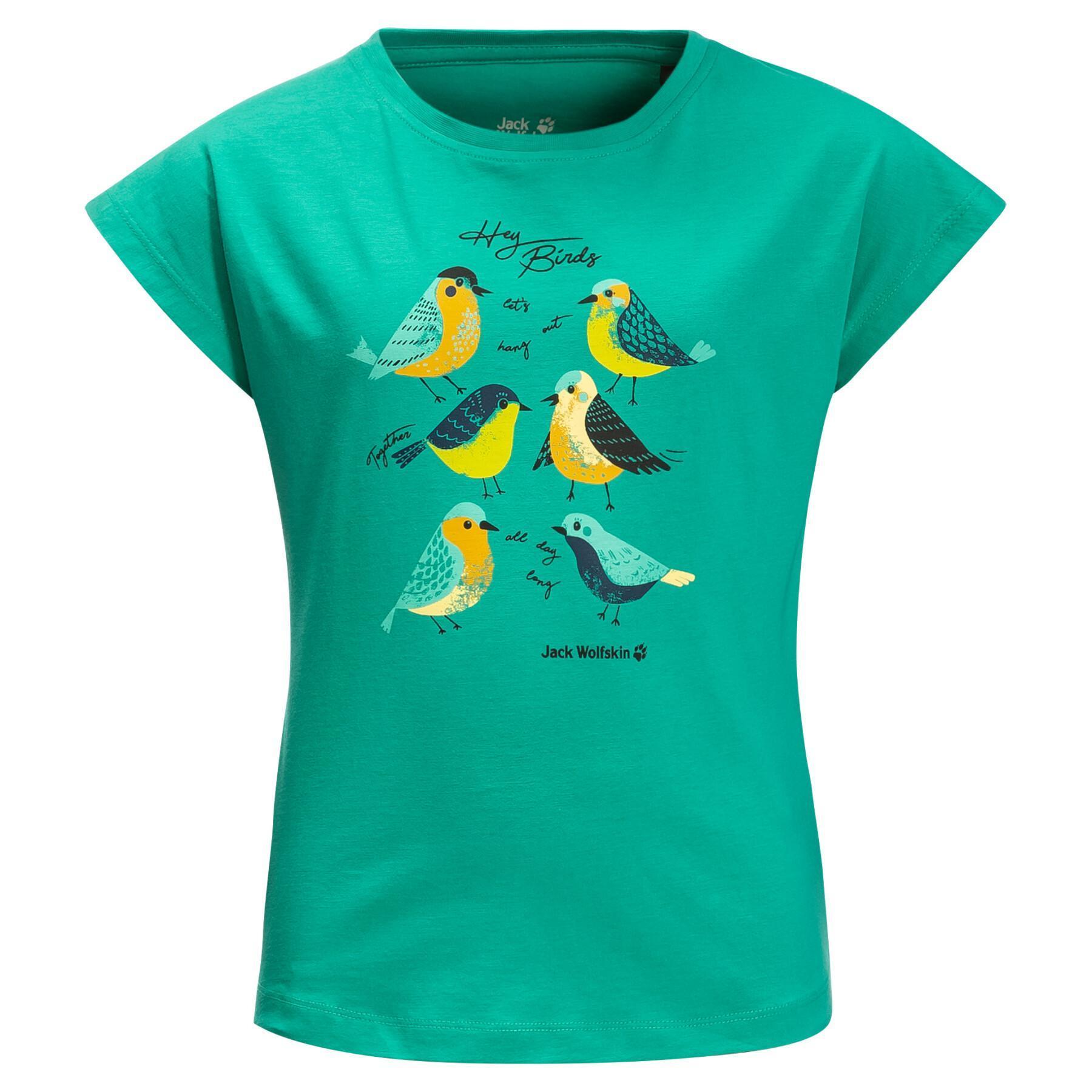 Mädchen-T-Shirt Jack Wolfskin Tweeting Birds