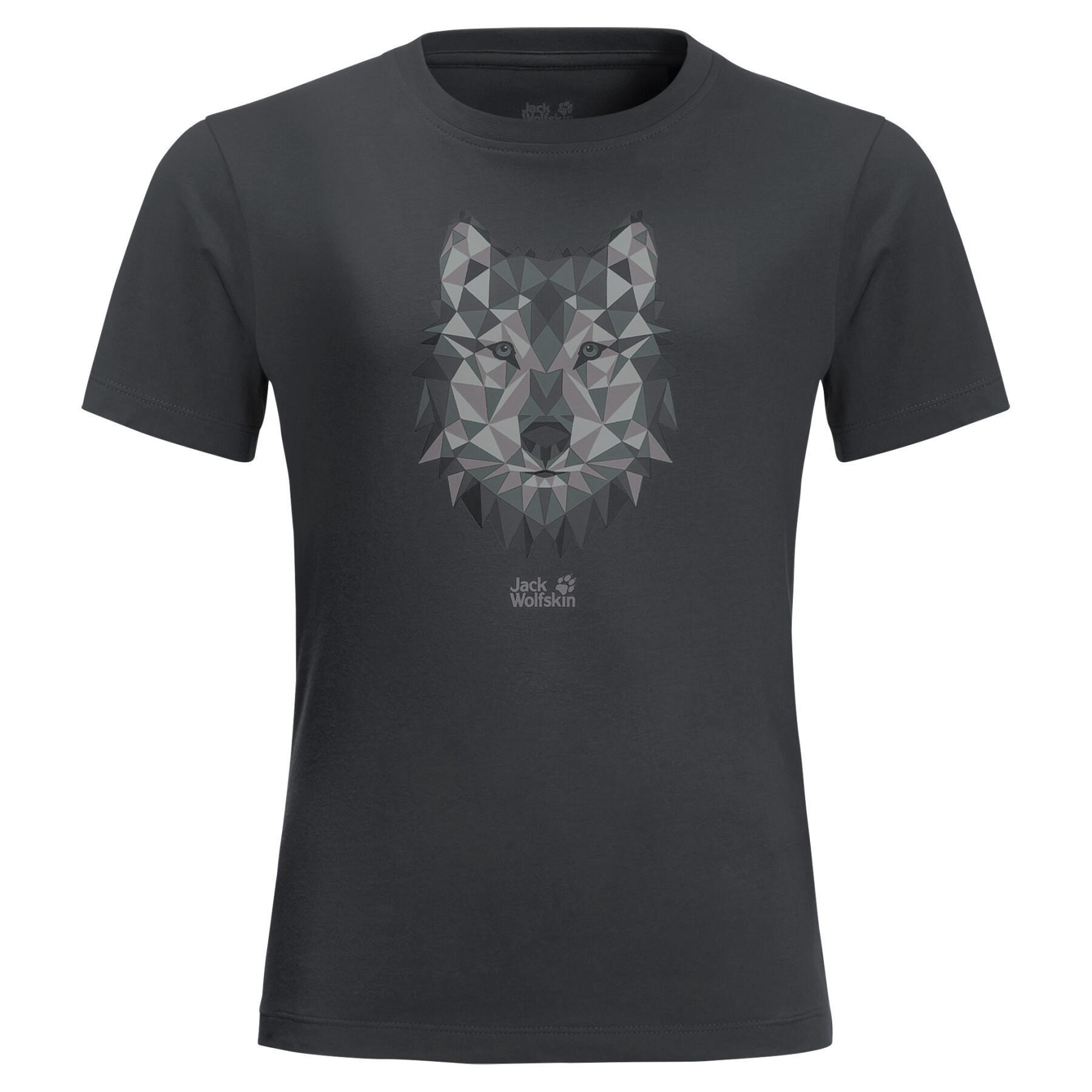 Kinder T-Shirt Jack Wolfskin Brand Wolf