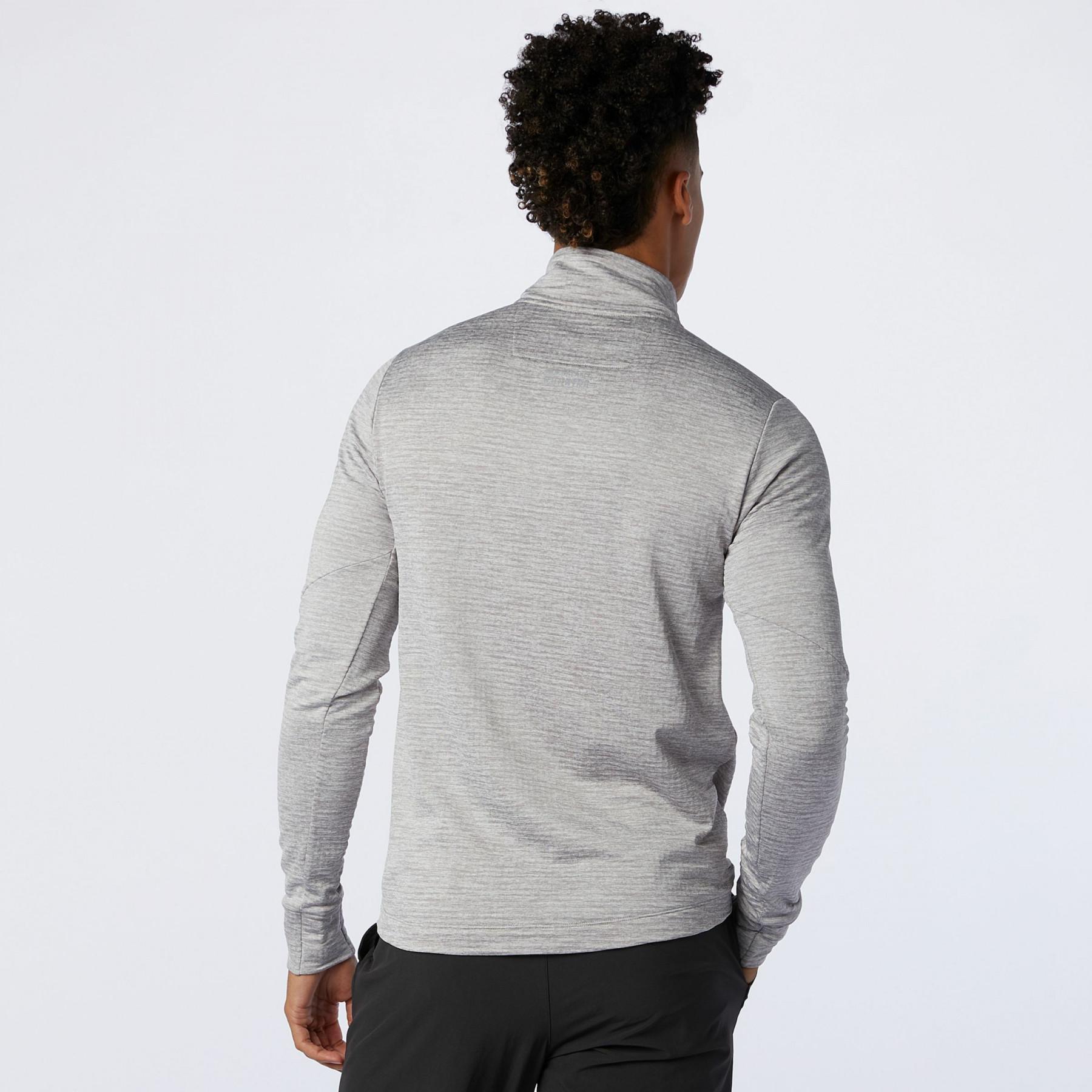 Sweatshirt mit halbem Reißverschluss New Balance heat grid