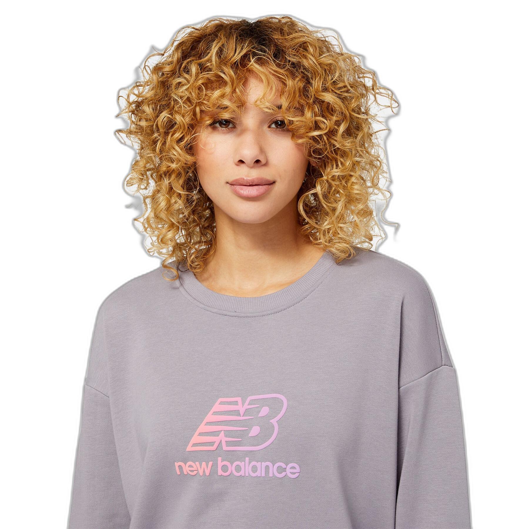 Sweatshirt mit Aufdruck, bauschig, Damen new balance essentials