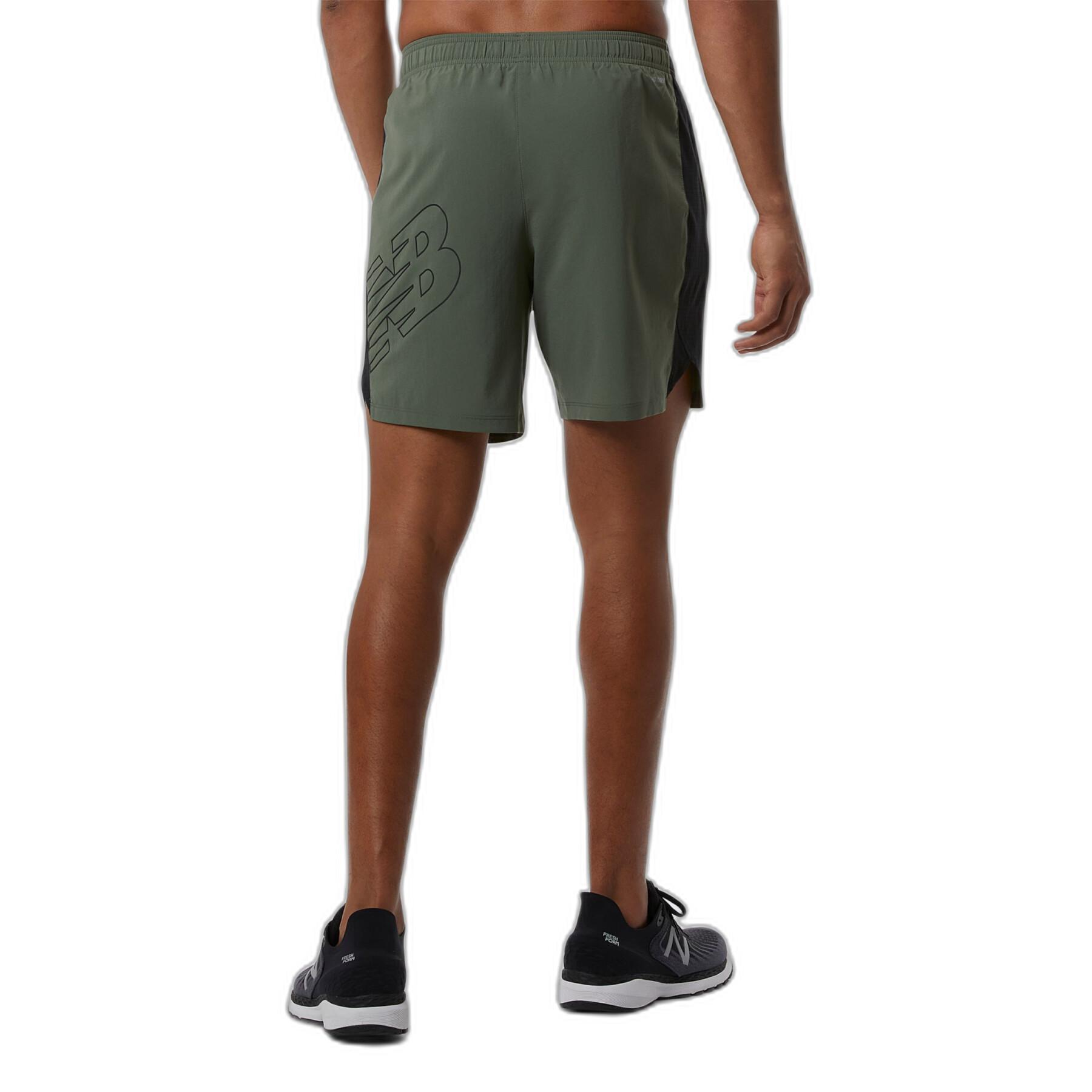 Gewebte Shorts mit Logo New Balance Tenacity 7 "