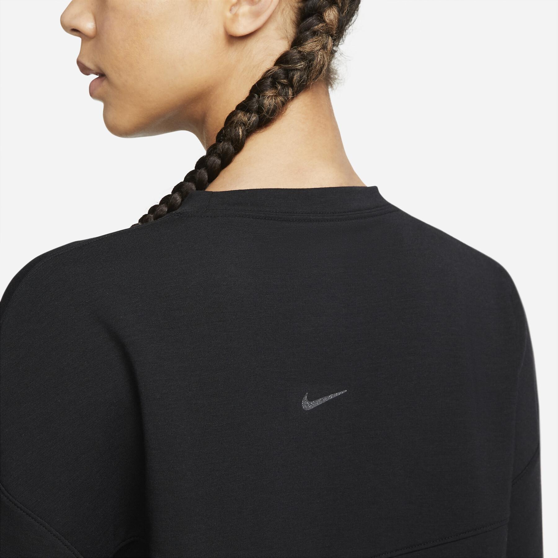 Sweatshirt Rundhalsausschnitt Frau Nike Dri-Fit FLC