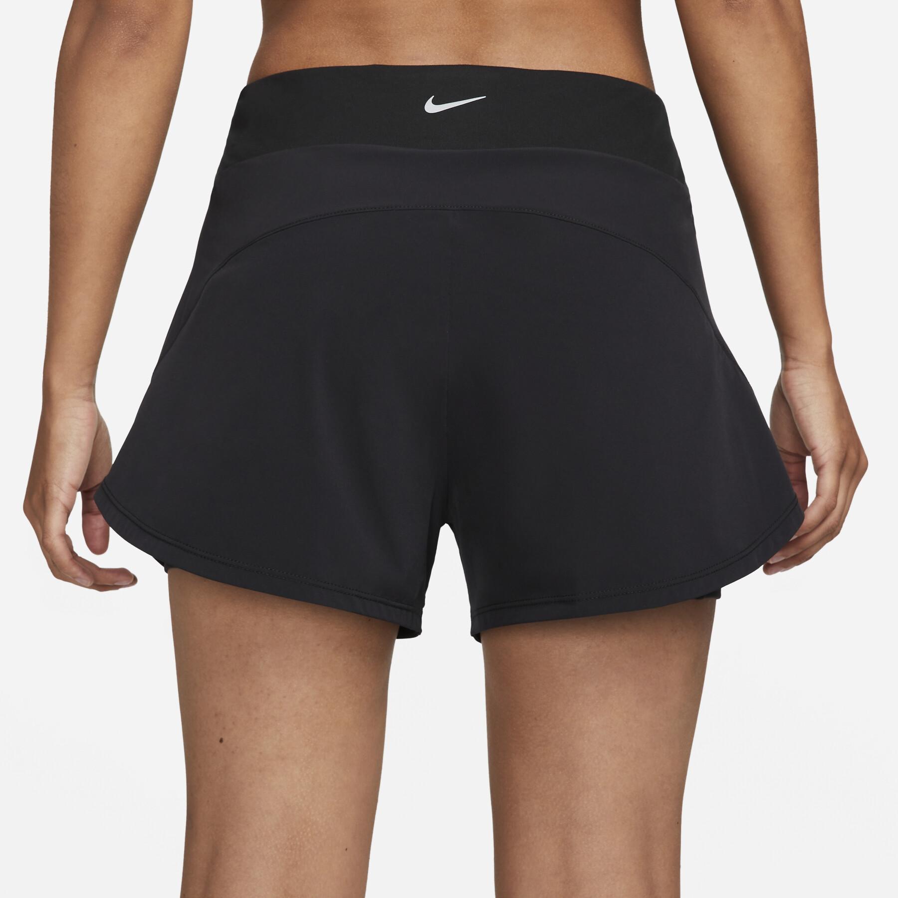 2-in-1-Shorts für Frauen Nike Bliss Dri-Fit MR 3".