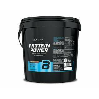 Proteineimer Biotech USA power - Fraise-banane - 4kg