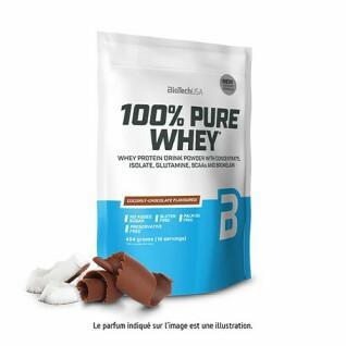 10er Pack Beutel mit 100 % reinem Molkeprotein Biotech USA - Noix de coco-chocolat - 454g