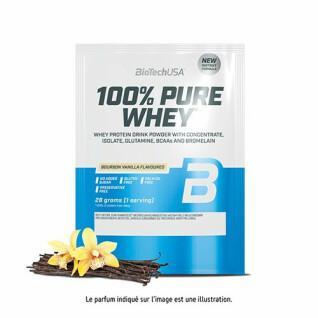 10er Pack Beutel mit 100% reinem Whey-Protein Biotech USA - Black Biscuit - 28g