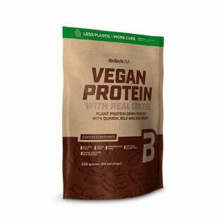 10er Pack Vegane Proteinbeutel Biotech USA - Café - 500g