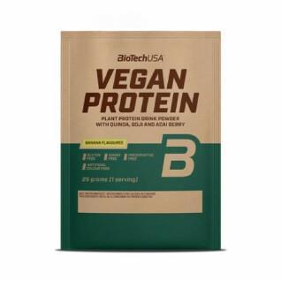 50er Pack Beutel mit veganem Protein Biotech USA - Banane - 25g