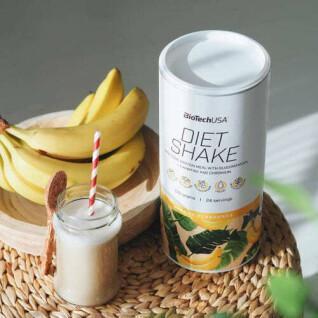 Set mit 6 Gläsern Protein Biotech USA diet shake - Cookies & Cream - 720g