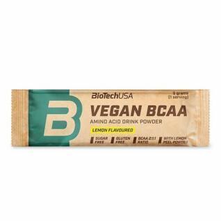 10 Beutel mit Aminosäuren Biotech USA vegan bcaa - Citron - 9g