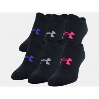 Packung mit 6 Paar Socken für Mädchen Under Armour Essential No Show