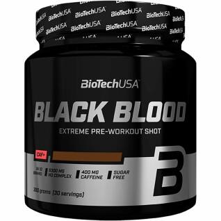 10er Pack Gläser Booster Biotech USA black blood caf + - Cola - 300g