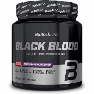 10er Pack Gläser Booster Biotech USA black blood caf + - Raisin bleu - 300g