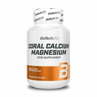 12er Pack Gläser Vitamin Calcium-Magnesium Biotech USA - 100 comp