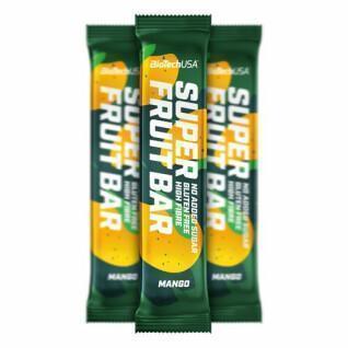 24er Pack Kartons mit Super-Snacks Fruchtriegel Biotech USA - Mangue