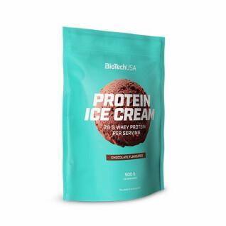 10 Snackbeutel proteinhaltiges Eis Biotech USA - Chocolate - 500g