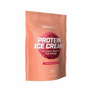 10 Snackbeutel proteinhaltiges Eis Biotech USA - Fraise - 500g