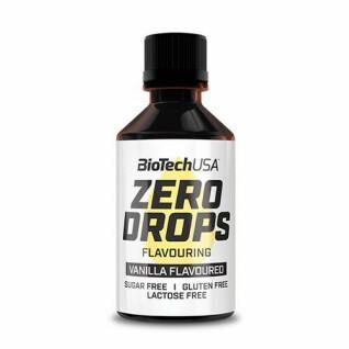 10er Pack Snacktuben Biotech USA zero drops - Vanille - 50ml