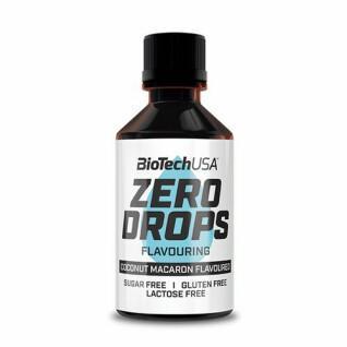 Snacktuben Biotech USA zero drops - Macaron à la noix de coc - 50ml (x10)
