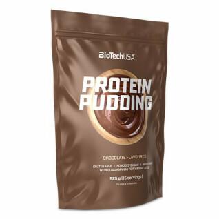 10 Beutel mit proteinhaltigen Snacks Biotech USA pudding - Vanille - 525g