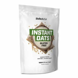10er Pack Beutel mit glutenfreien Instant-Hafer-Snacks Biotech USA - Schokolade - 1kg