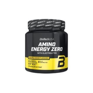 10er Pack Gläser Aminosäuren mit Elektrolyten Biotech USA amino energy zero - Lime - 360g