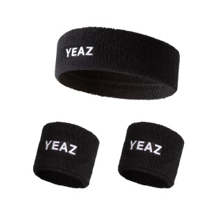 Frottee-Stirnband und Handgelenkset Frau Yeaz Fame