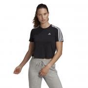 Kurzes Frauen-T-Shirt adidas Essentials Loose 3-Bandes